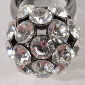 Neiman Marcus Lee Angel  Disco Crystal Fireball Ring   NWT  dust pouch $165